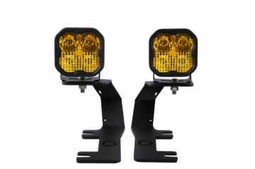 Picture of Diode Dynamics 14-19 Silverado/Sierra SS3 LED Ditch Light Kit - Yellow Pro Combo