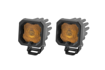 Picture of Diode Dynamics Stage Series C1 LED Pod - Yellow SAE Fog Standard ABL (Pair)