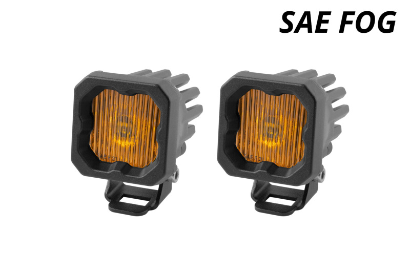 Picture of Diode Dynamics Stage Series C1 LED Pod - Yellow SAE Fog Standard ABL (Pair)