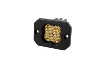 Picture of Diode Dynamics Stage Series C1 LED Pod Sport - Yellow Flood Flush ABL Each