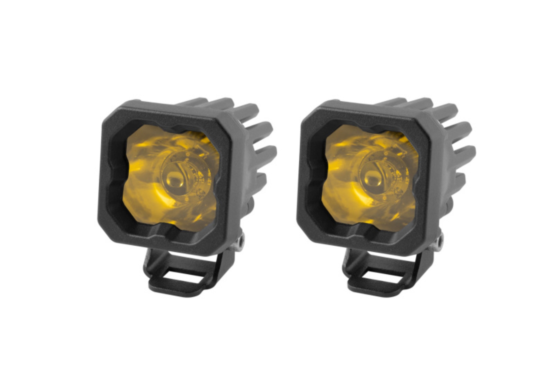 Picture of Diode Dynamics Stage Series C1 LED Pod Sport - Yellow Spot Standard ABL (Pair)