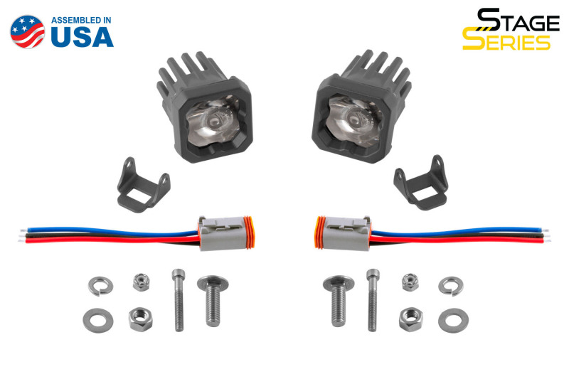 Picture of Diode Dynamics Stage Series C1 LED Pod Sport - White Wide Standard RBL (Pair)