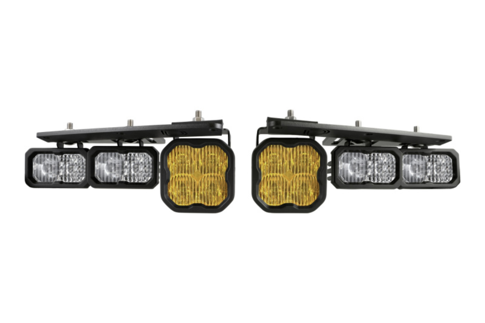Picture of Diode Dynamics 2021 Ford Bronco Stage Series Fog Pocket Kit - Yellow Pro