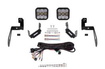 Picture of Diode Dynamics Jeep JK SS5 CrossLink Bumper Lightbar Kit Pro Combo