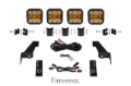 Picture of Diode Dynamics Jeep JK SS5 4-Pod CrossLink Grille Lightbar Kit Pro - Yellow Combo