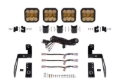 Picture of Diode Dynamics Jeep JK SS5 4-Pod CrossLink Grille Lightbar Kit Sport - Yellow Combo