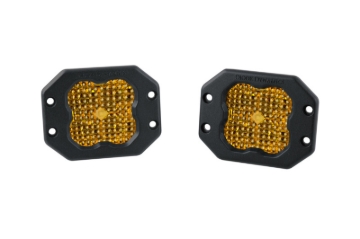Picture of Diode Dynamics SS3 Sport ABL - Yellow Flood Flush (Pair)
