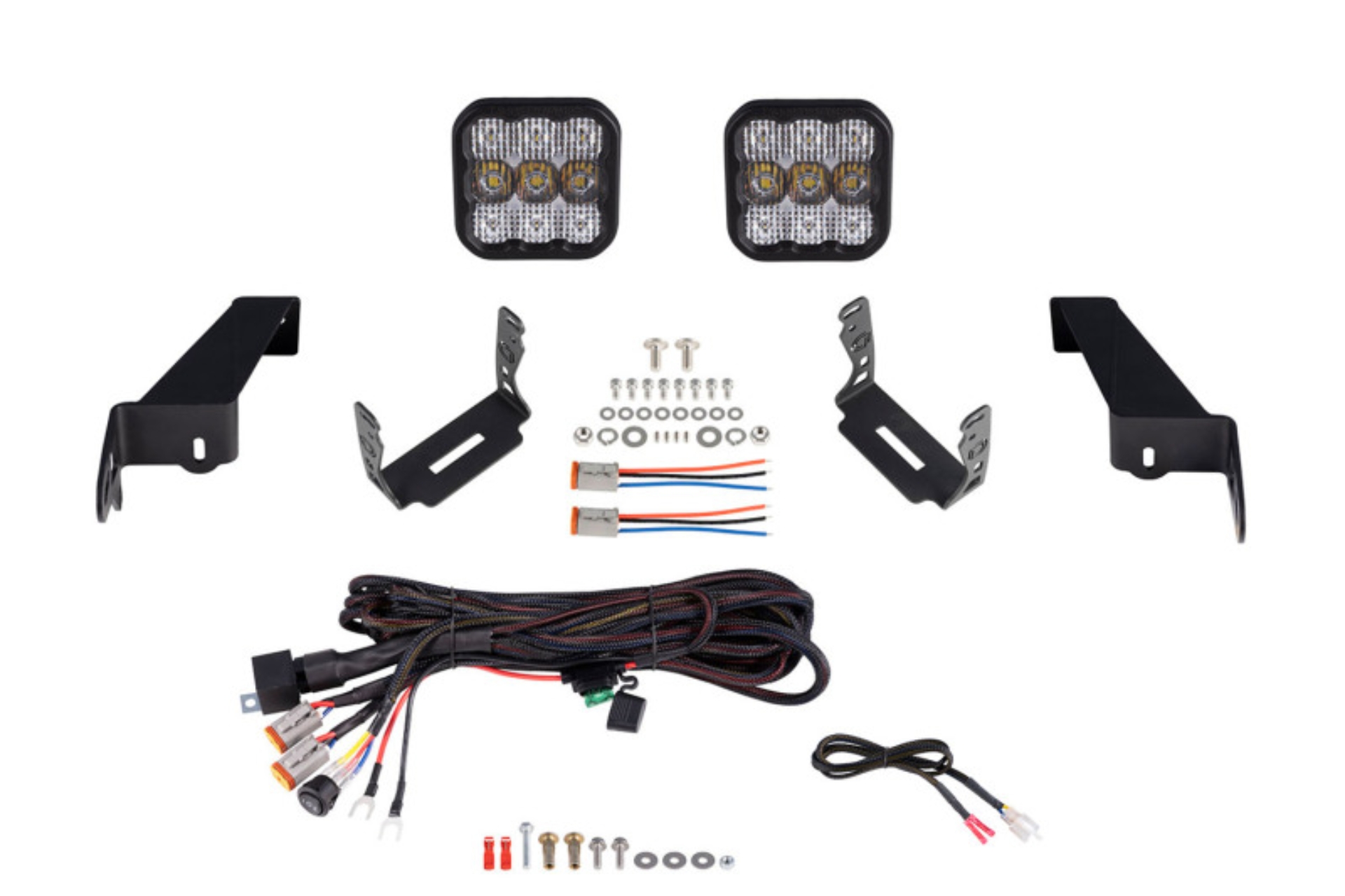 Picture of Diode Dynamics Jeep JL SS5 CrossLink Bumper Lightbar Kit Pro Combo