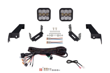 Picture of Diode Dynamics Jeep JL SS5 CrossLink Bumper Lightbar Kit Pro Combo