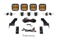 Picture of Diode Dynamics Jeep JL SS5 4-Pod CrossLink Grille Lightbar Kit Pro - Yellow Combo
