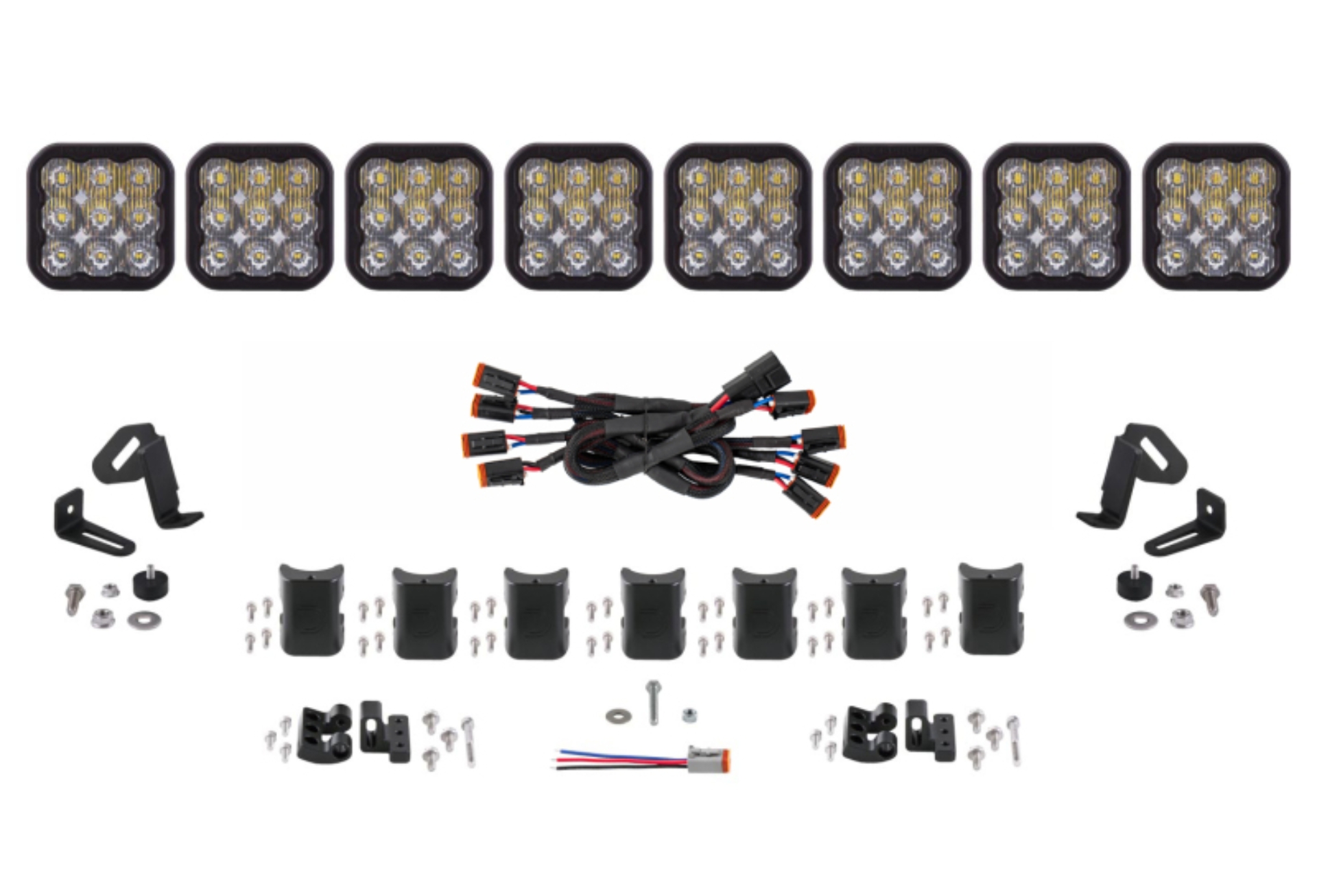 Picture of Diode Dynamics SS5 Sport Universal CrossLink 8-Pod Lightbar - White Driving