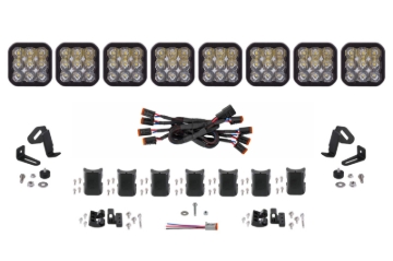 Picture of Diode Dynamics SS5 Sport Universal CrossLink 8-Pod Lightbar - White Driving
