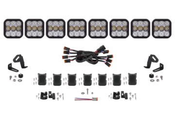 Picture of Diode Dynamics SS5 Sport Universal CrossLink 8-Pod Lightbar - White Combo