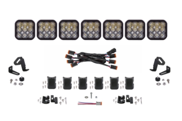Picture of Diode Dynamics SS5 Sport Universal CrossLink 7-Pod Lightbar - White Driving
