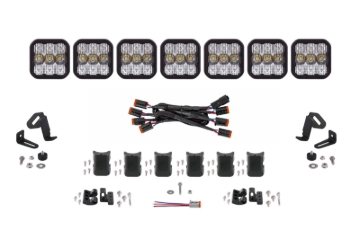 Picture of Diode Dynamics SS5 Sport Universal CrossLink 7-Pod Lightbar - White Combo