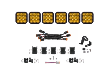 Picture of Diode Dynamics SS5 Sport Universal CrossLink 6-Pod Lightbar - Yellow Driving