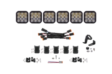 Picture of Diode Dynamics SS5 Sport Universal CrossLink 6-Pod Lightbar - White Driving
