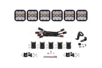 Picture of Diode Dynamics SS5 Sport Universal CrossLink 6-Pod Lightbar - White Combo