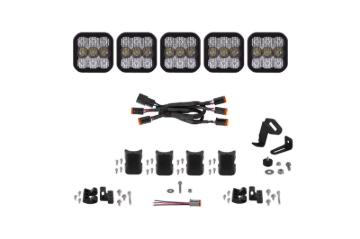 Picture of Diode Dynamics SS5 Pro Universal CrossLink 5-Pod Lightbar - White Combo