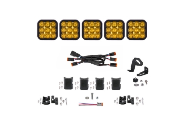 Picture of Diode Dynamics SS5 Sport Universal CrossLink 5-Pod Lightbar - Yellow Driving
