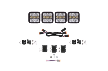 Picture of Diode Dynamics SS5 Pro Universal CrossLink 4-Pod Lightbar - White Combo