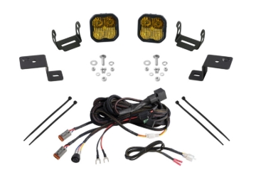 Picture of Diode Dynamics 21-22 Ford F-150 SS3 Stage Series Backlit Ditch Light Kit - Yellow Pro Combo