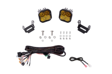 Picture of Diode Dynamics 21-22 Ford F-150 SS3 Stage Series Backlit Ditch Light Kit Sport - White Combo
