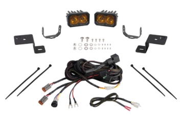 Picture of Diode Dynamics 21-22 Ford F-150 SSC2 Stage Series Backlit Ditch Light Kit - Sport Yellow Combo