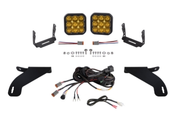 Picture of Diode Dynamics 21-22 Ford F-150 SS5 Bumper LED Pod Light Kit - Yellow Pro Driving