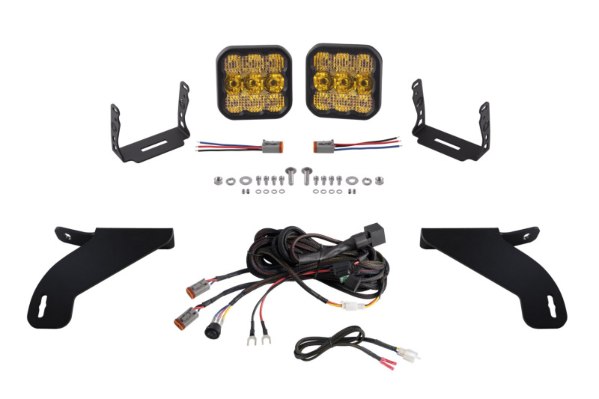 Picture of Diode Dynamics 21-22 Ford F-150 SS5 Bumper LED Pod Light Kit - Sport Yellow Combo