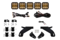 Picture of Diode Dynamics 21-22 Ford F-150 SS5 Grille CrossLink Lightbar Kit- Sport Yellow Combo