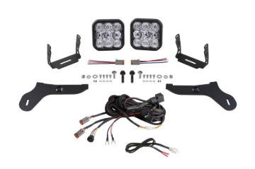 Picture of Diode Dynamics 17-20 Ford Raptor SS5 Bumper LED Pod Light Kit Sport - White Combo