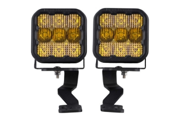 Picture of Diode Dynamics 2022 Toyota Tundra SS5 Pro Stage Series Ditch Light Kit - Yellow Combo