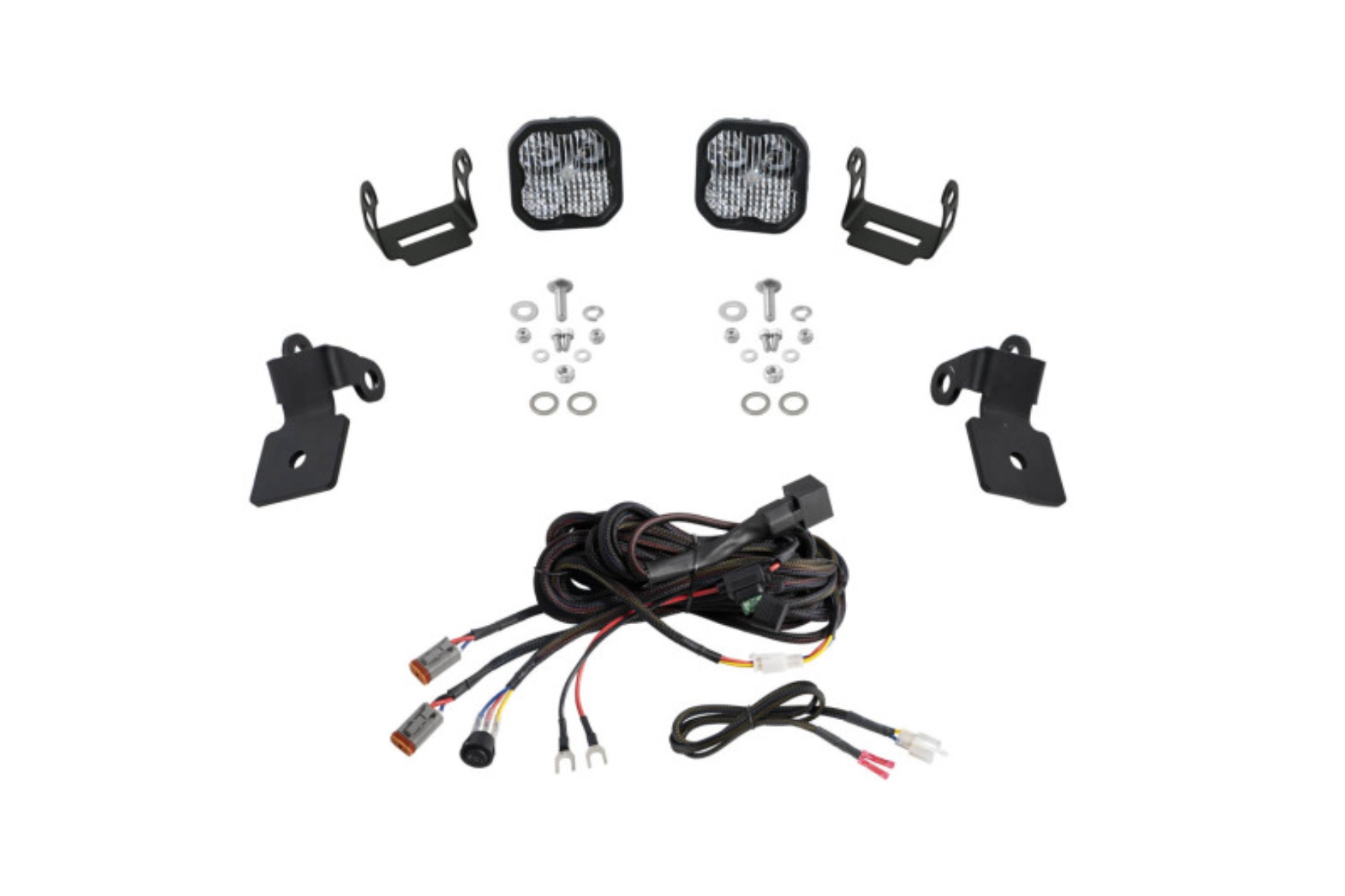 Picture of Diode Dynamics 20-Present Polaris RZR A-Pillar LED Pod Kit SS3 Pro - White Combo