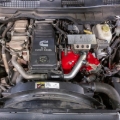 Picture of Banks Power 13-18 Dodge RAM 6.7L Monster-Ram Intake System W/Fuel Line-Chassis Cab Red