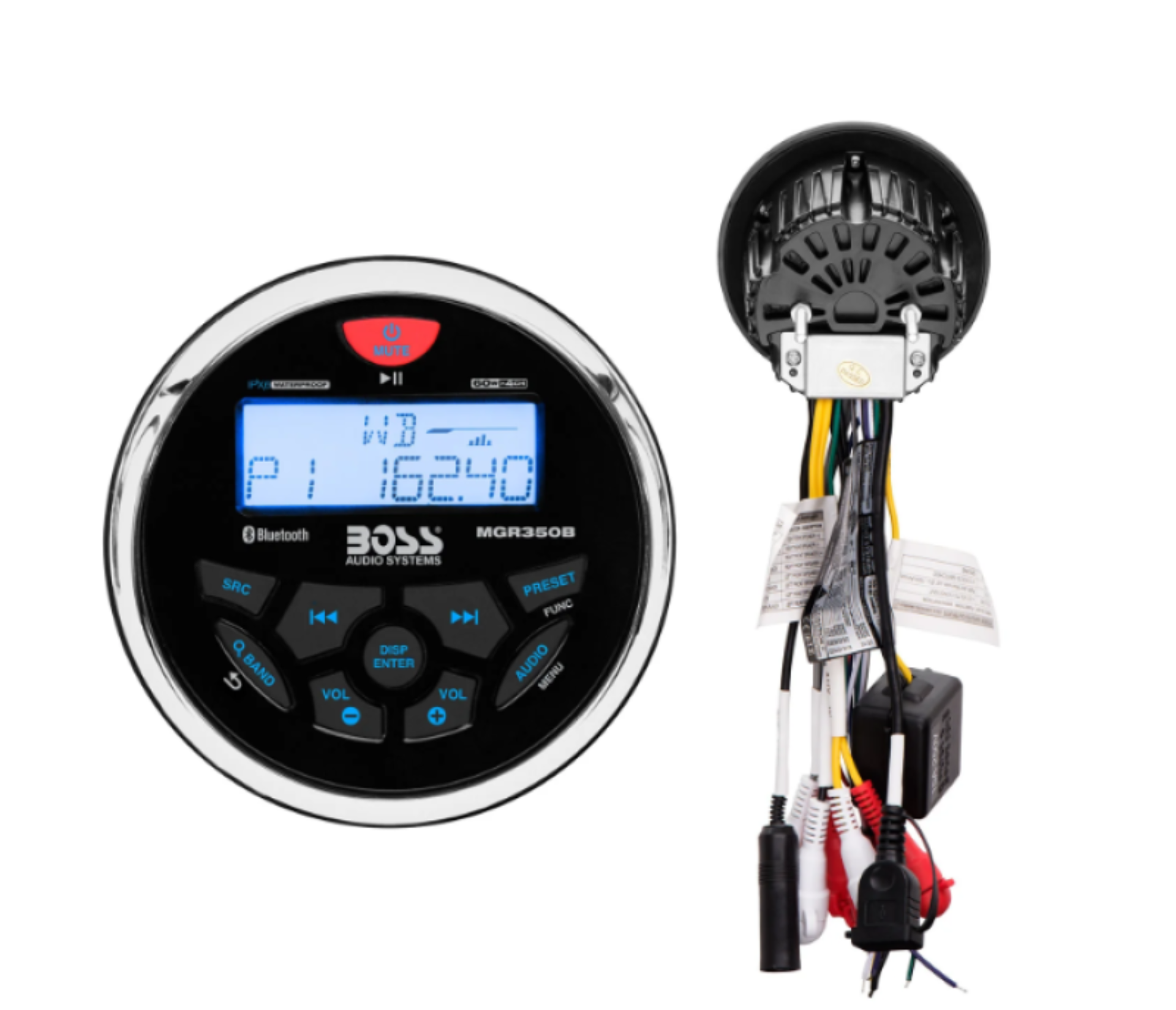 Picture of Boss Audio Systems Marine Gauge Receiver / Bluetooth / No CD / USB / AM FM