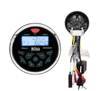 Picture of Boss Audio Systems Marine Gauge Receiver / Bluetooth / No CD / USB / AM FM