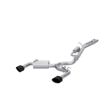 Picture of MBRP 17-20 Audi RS3 2.5T T304 SS 3in Cat-Back Dual Split Rear w/ Oval Black Chrome Tips