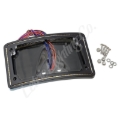 Picture of Letric Lighting 99-03 Sportster Perfect Plate Light Black Curved License Plate Frame