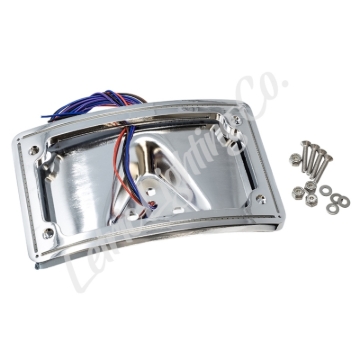 Picture of Letric Lighting 04-13 Sportster Perfect Plate Light Chrome Curved License Plate Frame