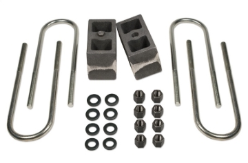 Picture of Tuff Country 99-16 Ford F-250 4wd (w/ Factory Overloads) 4in Rear Block & U-Bolt Kit Tapered
