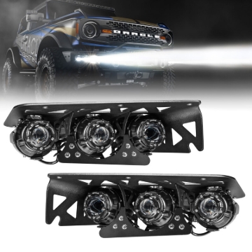 Picture of Oracle Lighting 21-24 Ford Bronco Off Road Laser and LED Fog Light Kit for Steel Bumper