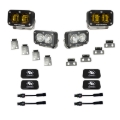 Picture of Baja Designs 21+ Ford Raptor/22+ Bronco S2 SAE Pro Fog Pocket Light Kit Clear/Amber
