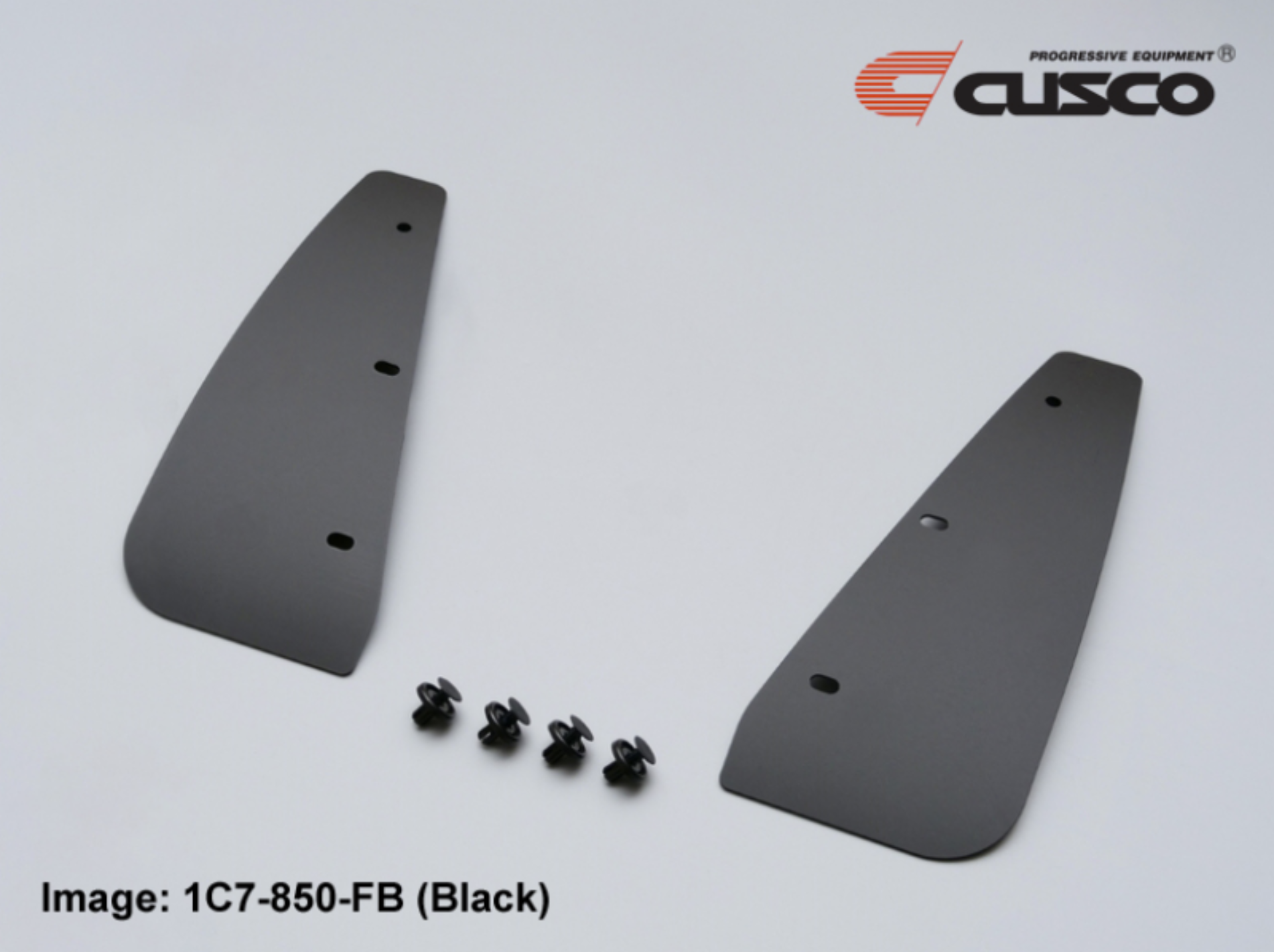 Picture of Cusco 2022+ Toyota GR Yaris EVA Bolt On Front Mud Flaps - Black