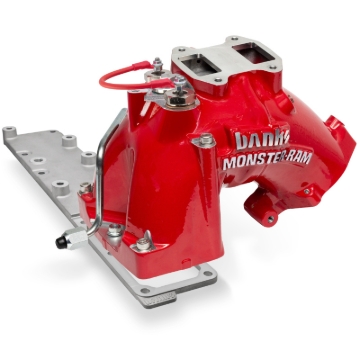 Picture of Banks Power 19-24 Ram 3500/4500/5500 6.7L Diesel Monster-Ram Intake System w/Fuel Line - Red