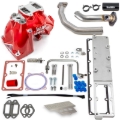 Picture of Banks Power 19-24 Ram 3500/4500/5500 6.7L Diesel Monster-Ram Intake System w/Fuel Line - Red