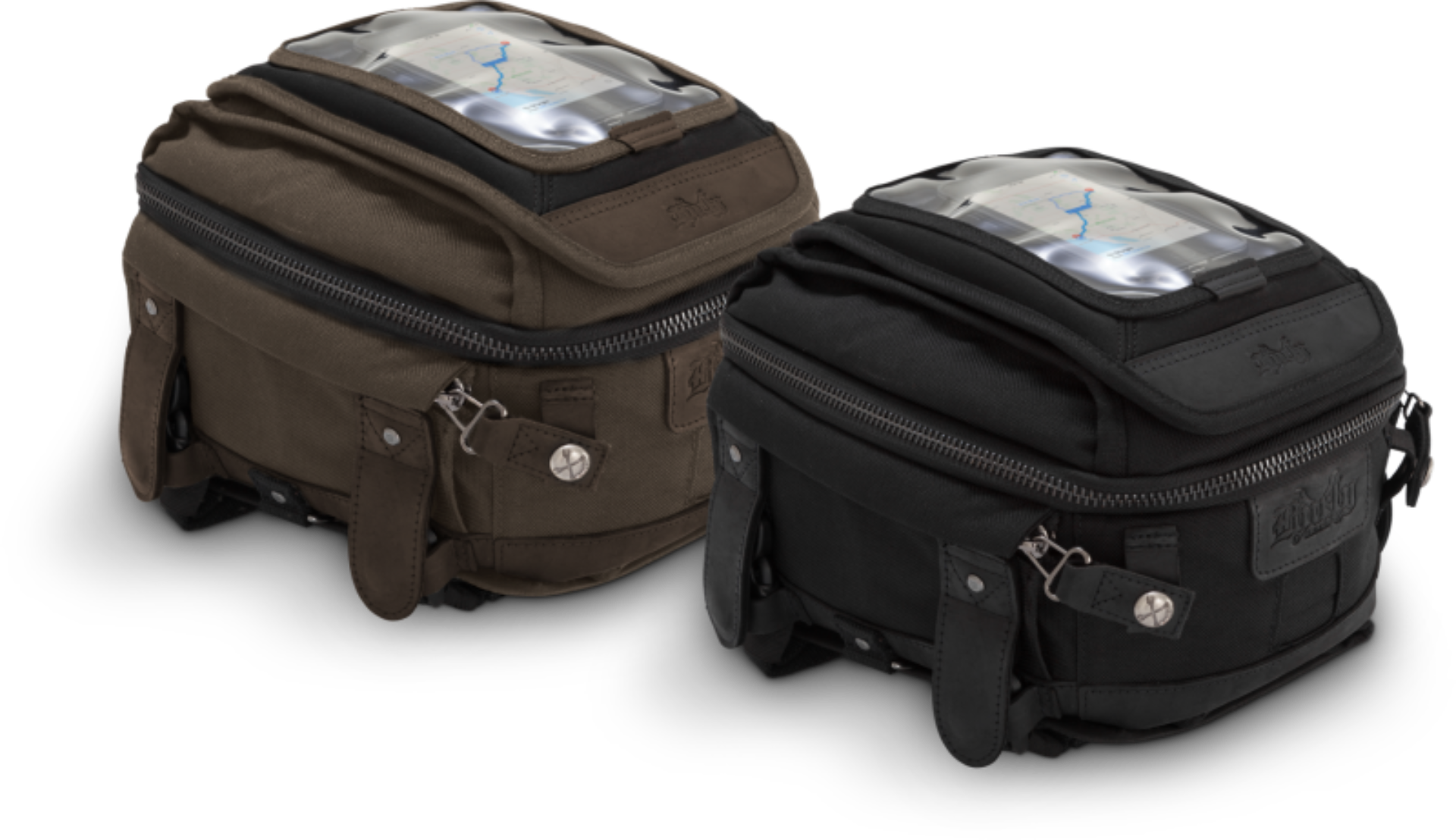 Picture of Burly Brand Voyager Tank / Tail Bag - Dark Oak