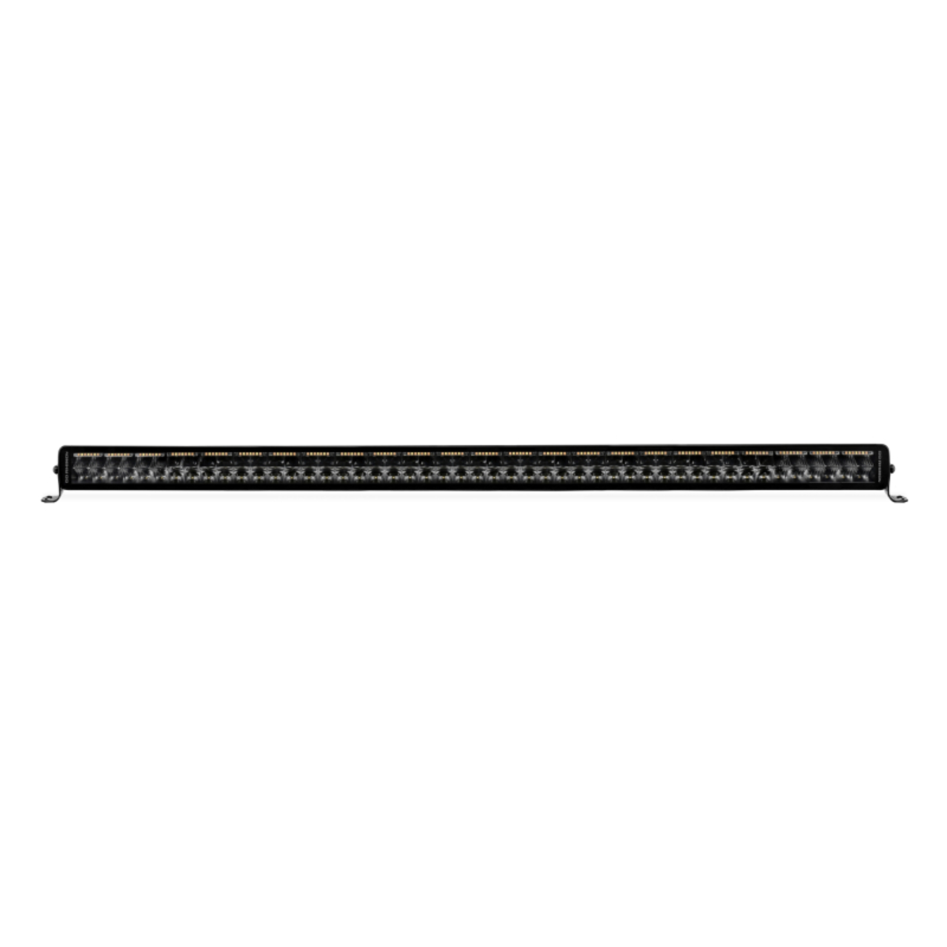 Picture of Go Rhino Universal Blackout Combo Series 50in Double Row LED Light Bar w/ Amber Lighting - Black