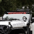 Picture of Go Rhino Universal Blackout Combo Series 50in Double Row LED Light Bar w/ Amber Lighting - Black