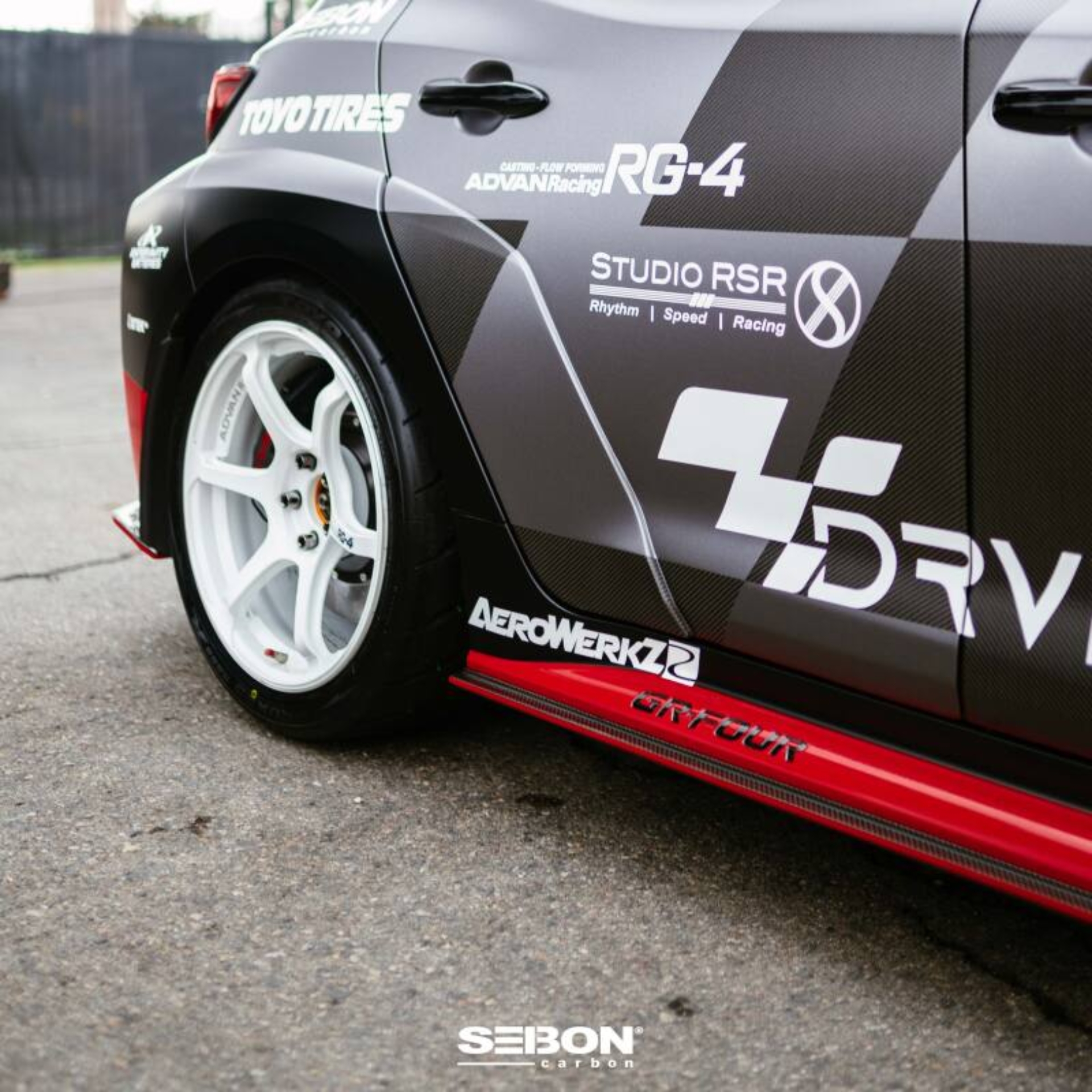 Picture of Seibon 2023+ Toyota GR Corolla MB-Style Carbon Fiber Side Skirts
